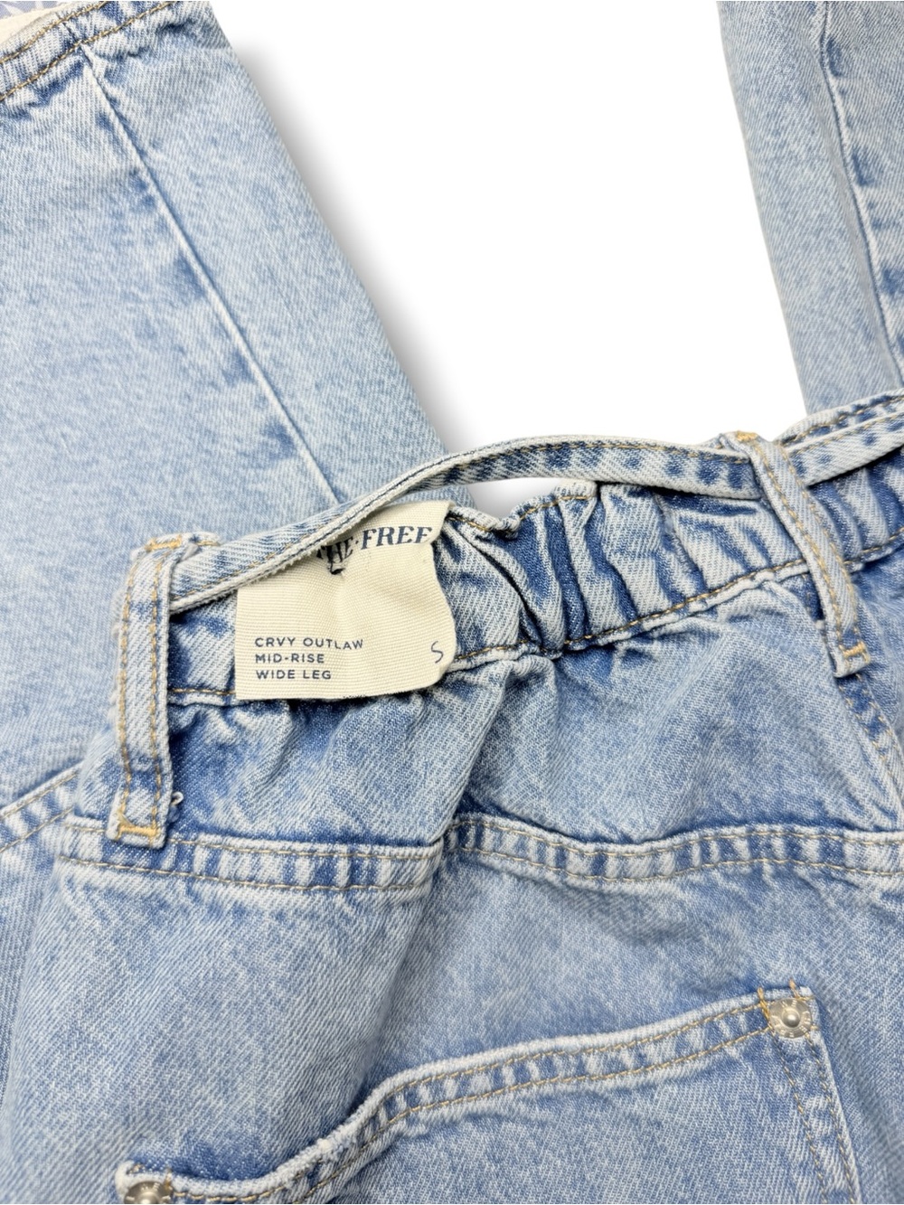 We The Free CRVY Outlaw Wide Leg Jeans Small - Picture 5 of 5